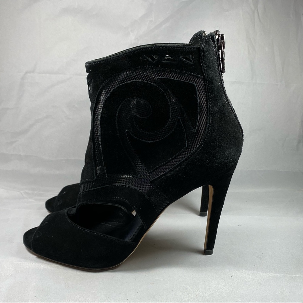 SIGERSON MORRISON | Mesh Macee Suede Heels 9 - Picture 10 of 15